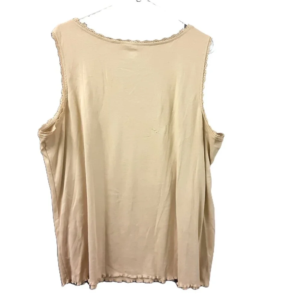 Cato Woman's Top Size 22/24W, His Grace is Sufficient, Sleeveless, Lace Neckline - Picture 3 of 5
